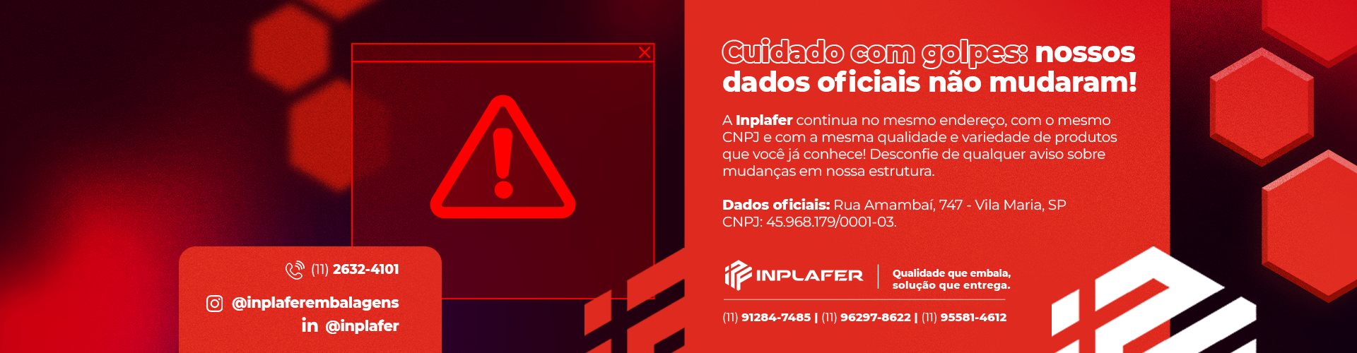 Cuidado com golpes